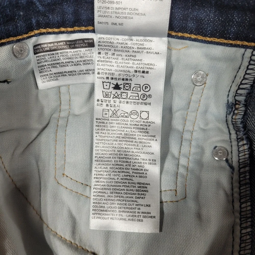 Levi's 541 Jeans Men 36x36 (Fits 36x34) Blue Athletic Taper Stretch Denim